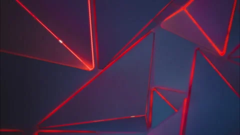 3D rendering abstract art, looping dark background flickering, creative Stock Footage 156011399