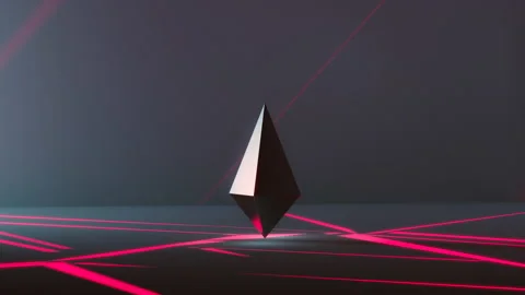 3D rendering abstract art, looping dark background flickering, creative Stock Footage 156187109