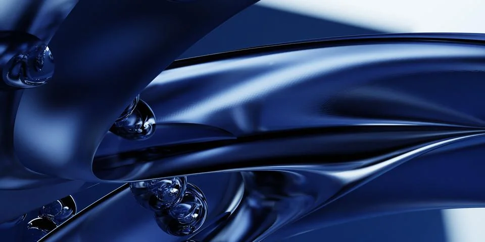 3d rendering of abstract art is a part of surreal 3d mirror Stock Illustration