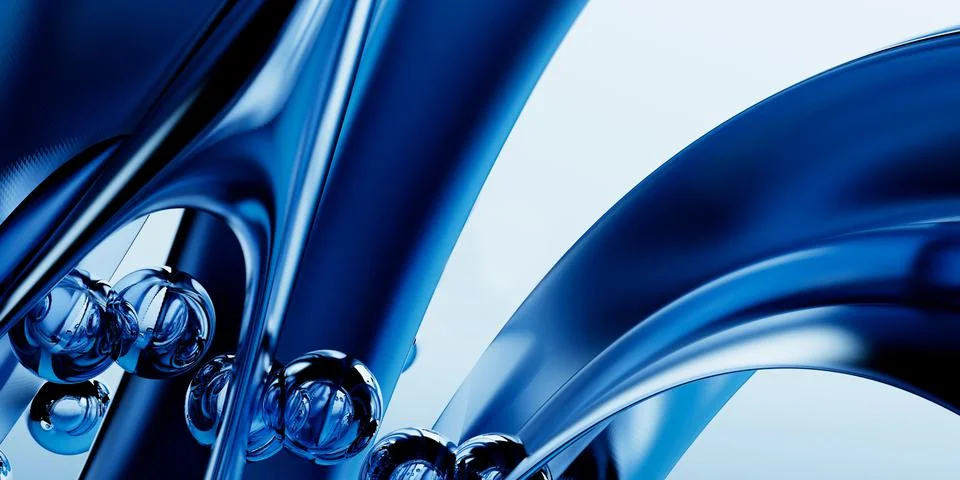 3d rendering of abstract art is a part of surreal 3d mirror イラスト素材