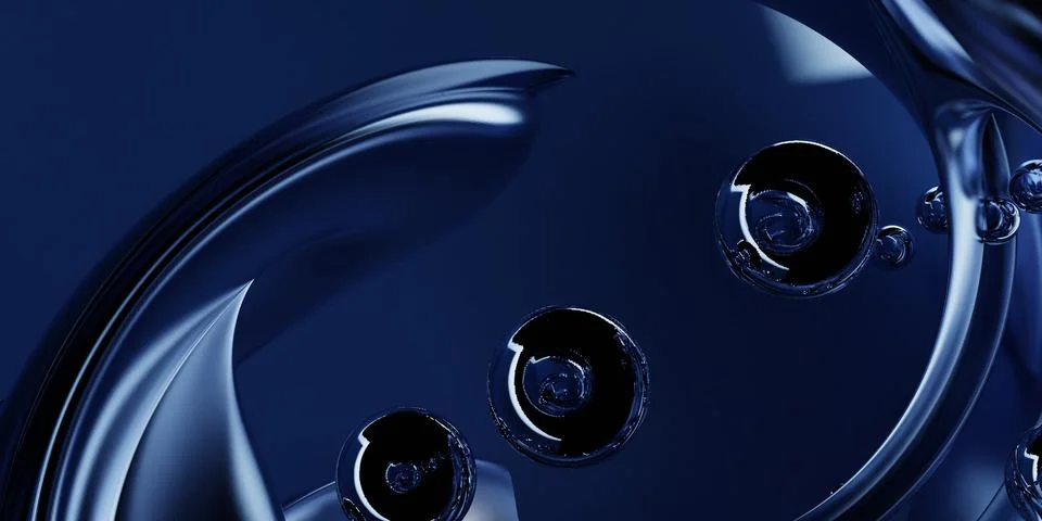 3d rendering of abstract art is a part of surreal 3d mirror 스톡 일러스트
