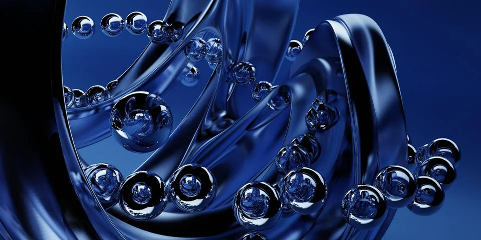 3d rendering of abstract art is a part of surreal 3d mirror イラスト素材