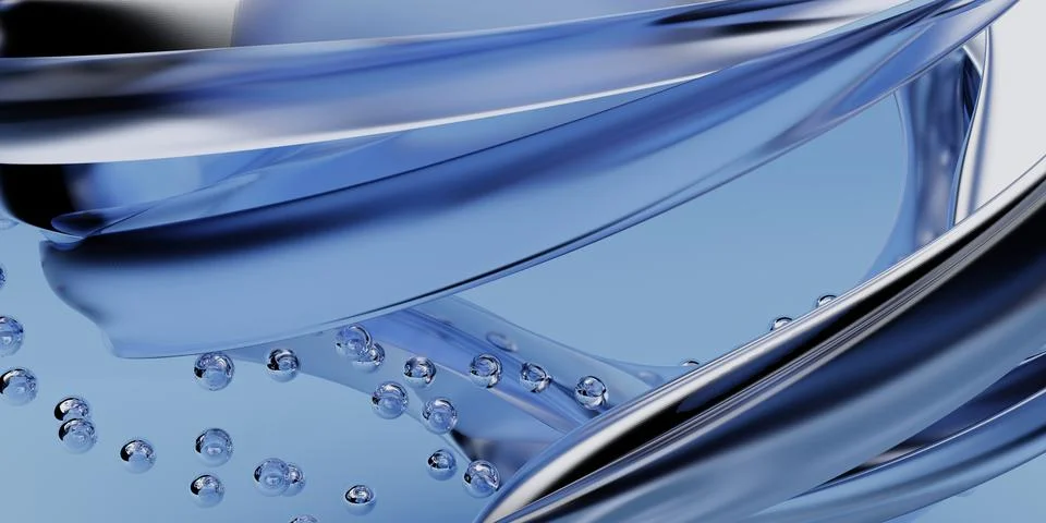 3d rendering of abstract art is a part of surreal 3d mirror, metal balls or sphe Stock Illustration
