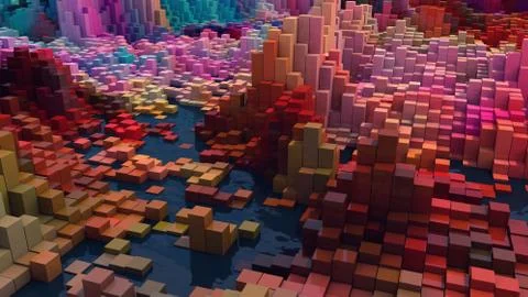 3d rendering. Abstract background and colors Stock Illustration