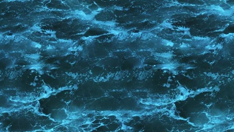 3D rendering of abstract background with animation of sea water Stock Footage 252405323