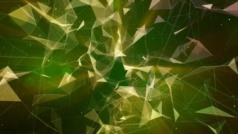 3D rendering abstract background on the basis of Plexus. Technological surfaces  Foto stock