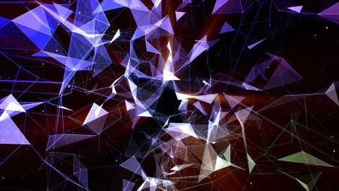 3D rendering abstract background on the basis of Plexus. Technological surfaces  스톡 사진