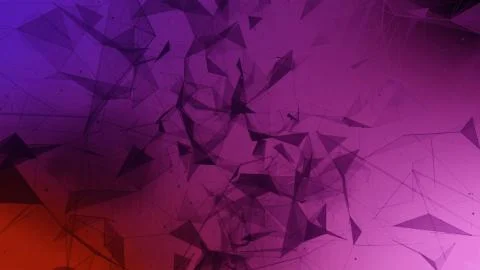 3D rendering abstract background on the basis of Plexus. Technological surfaces  Foto stock