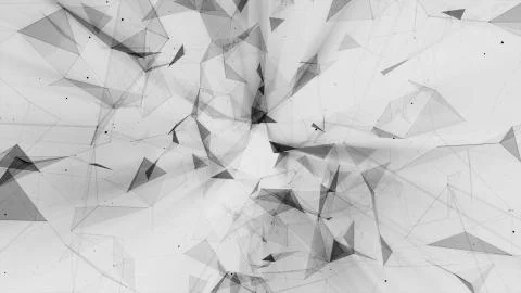 3D rendering abstract background on the basis of Plexus. Technological surfaces  Stock Photos