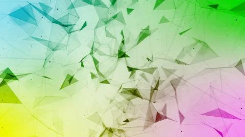 3D rendering abstract background on the basis of Plexus. Technological surfaces  Stock Photos
