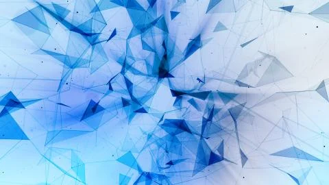 3D rendering abstract background on the basis of Plexus. Technological surfaces  Foto stock