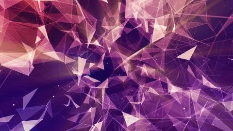 3D rendering abstract background on the basis of Plexus. Technological surfaces  Foto stock
