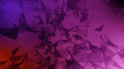 3D rendering abstract background on the basis of Plexus. Technological surfaces  Stock Photos