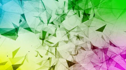 3D rendering abstract background on the basis of Plexus. Technological surfaces  Stock Photos
