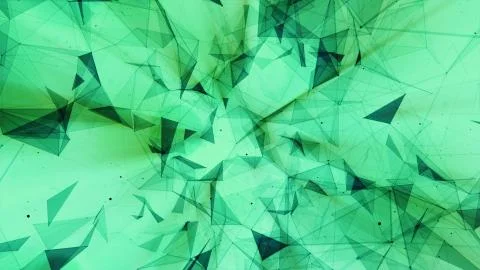 3D rendering abstract background on the basis of Plexus. Technological surfaces  Stock Photos