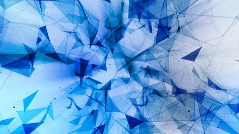 3D rendering abstract background on the basis of Plexus. Technological surfaces  스톡 사진