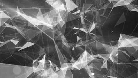 3D rendering abstract background on the basis of Plexus. Technological surfaces  스톡 사진
