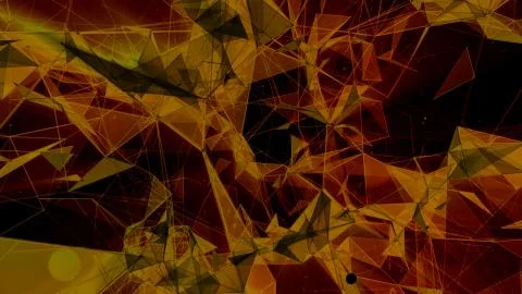 3D rendering abstract background on the basis of Plexus. Technological surfaces  Stock Photos