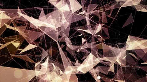 3D rendering abstract background on the basis of Plexus. Technological surfaces  Foto stock