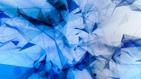 3D rendering abstract background on the basis of Plexus. Technological surfaces  Stock Photos