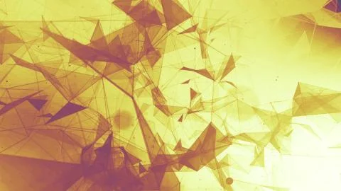3D rendering abstract background on the basis of Plexus. Technological surfaces  Foto stock