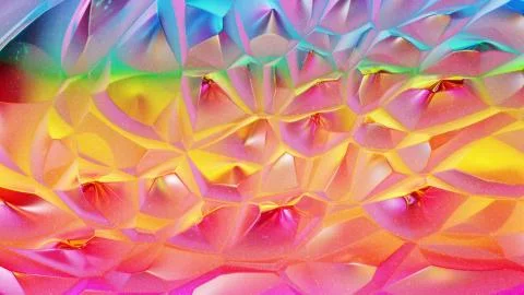 3d rendering abstract background. Beautiful iridescent wavy surface of liquid Illustrazione stock