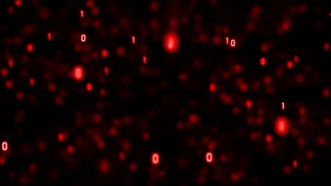 3D Rendering Abstract background flying pass through binary code Stock Footage 124034265