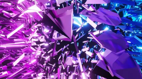 3d Rendering. Abstract background with geometric shapes, modern graphic desig Stock Illustration