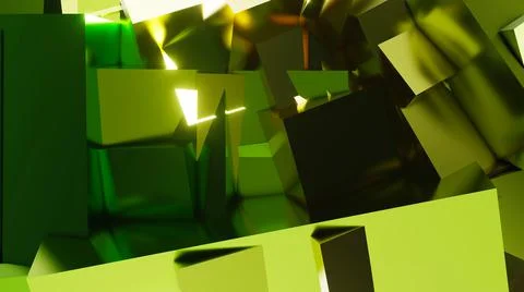 3d Rendering. Abstract background with geometric shapes, modern graphic desig Stock Illustration