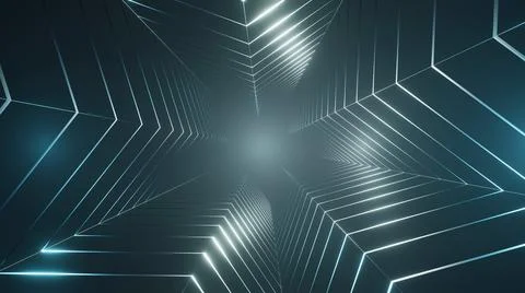 3d Rendering. Abstract background with geometric shapes, modern graphic desig Stock Illustration