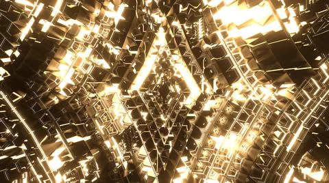 3d Rendering. Abstract background with geometric shapes, modern graphic desig Stock Illustration