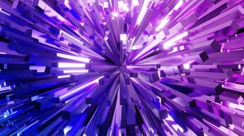 3d Rendering. Abstract background with geometric shapes, modern graphic desig Ilustración de archivo