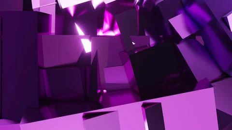 3d Rendering. Abstract background with geometric shapes, modern graphic desig Stock Illustration