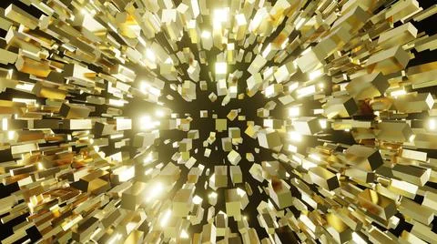 3d Rendering. Abstract background with geometric shapes, modern graphic desig Stock Illustration