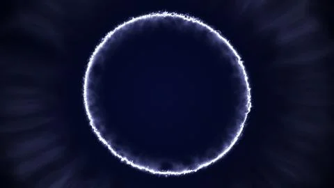 3d rendering of abstract background. luminous ring. Illustrazione stock