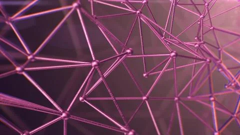 3D rendering of Abstract background medical substance and molecules. Stock Illustration