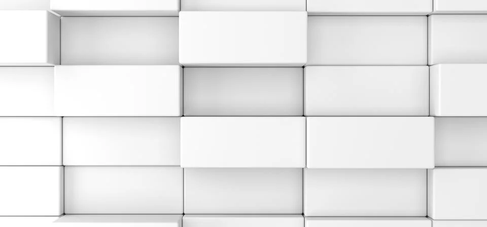 3D Rendering Of Abstract Background With Rectangles Stockillustratie