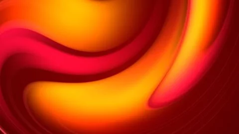 3d rendering of abstract background with red orange yellow twisted gradient of Stock Illustration