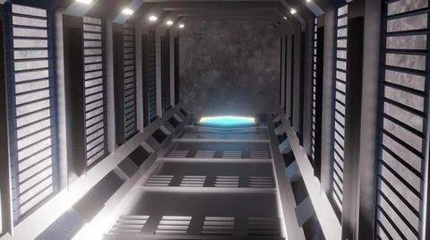 3D rendering, abstract background, sci-fi Stock Illustration