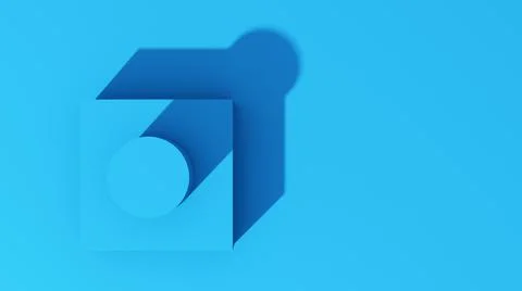 3d Rendering an abstract background using shadows Иллюстрация