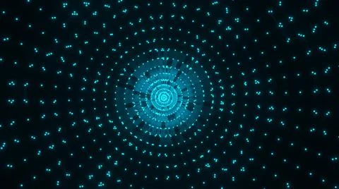 3D rendering Abstract Blue Glow Neon Stock Illustration