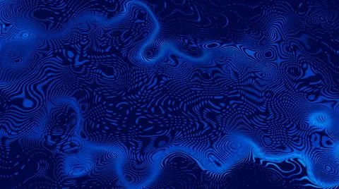 3D rendering abstract blue space animation background. Futuristic space concept Stock Illustration