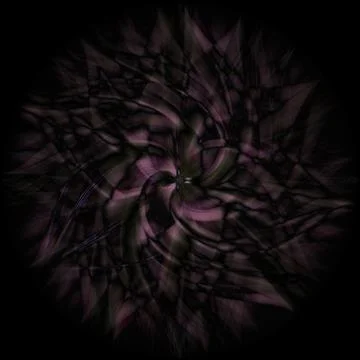 3D rendering of an abstract bright black spiral background 库存插图
