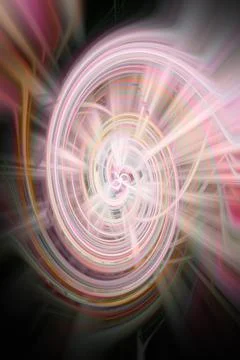 3D rendering of an abstract bright colorful spiral background Stock Illustration