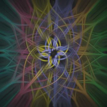 3D rendering of an abstract bright colorful spiral background Stock-Illustration