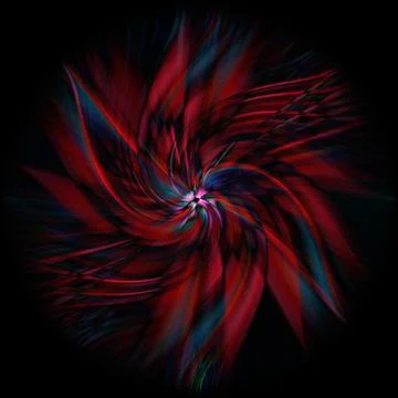 3D rendering of an abstract bright colorful spiral background Stock-Illustration
