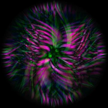 3D rendering of an abstract bright colorful spiral background Illustrazione stock