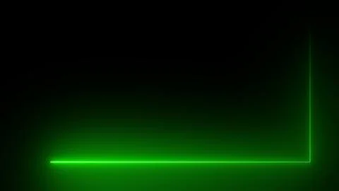 3D rendering of an abstract bright neon rectangular frame イラスト素材