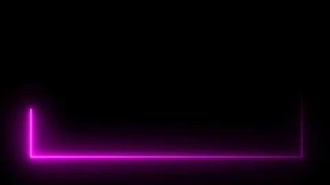 3D rendering of an abstract bright neon rectangular frame イラスト素材