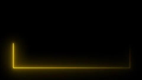 3D rendering of an abstract bright neon rectangular frame イラスト素材